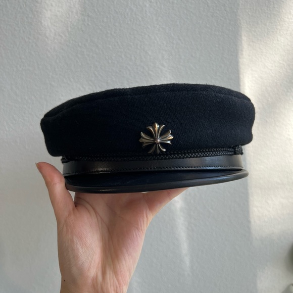 ❌SOLD❌Chrome Hearts Wool Cross Captain Beret - Picture 11 of 14